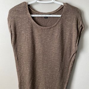 Banana Republic Cap Sleeve Linen Blend Shirt